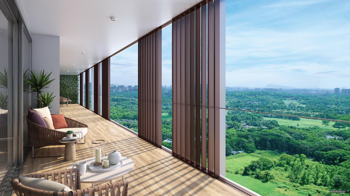 Oberoi Realty Three Sixty North balcony